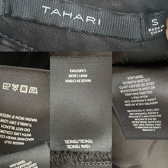 Tahari Lightweight Draped Asymmetrical Blazer Jacket Black S - Picture 8 of 9